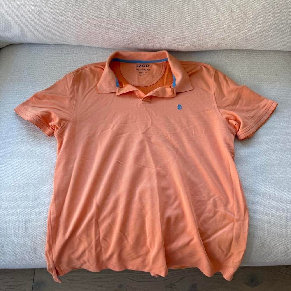 Izod advantage performance orange polo